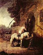 Rembrandt van rijn The Good Samaritan. oil